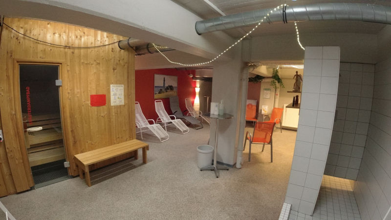 Blick in den Saunabereich
